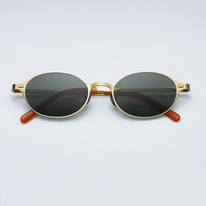 Spykay™ SG60795 Oval Frame Vintage Hipster Sunglasses with Nylon Lenses