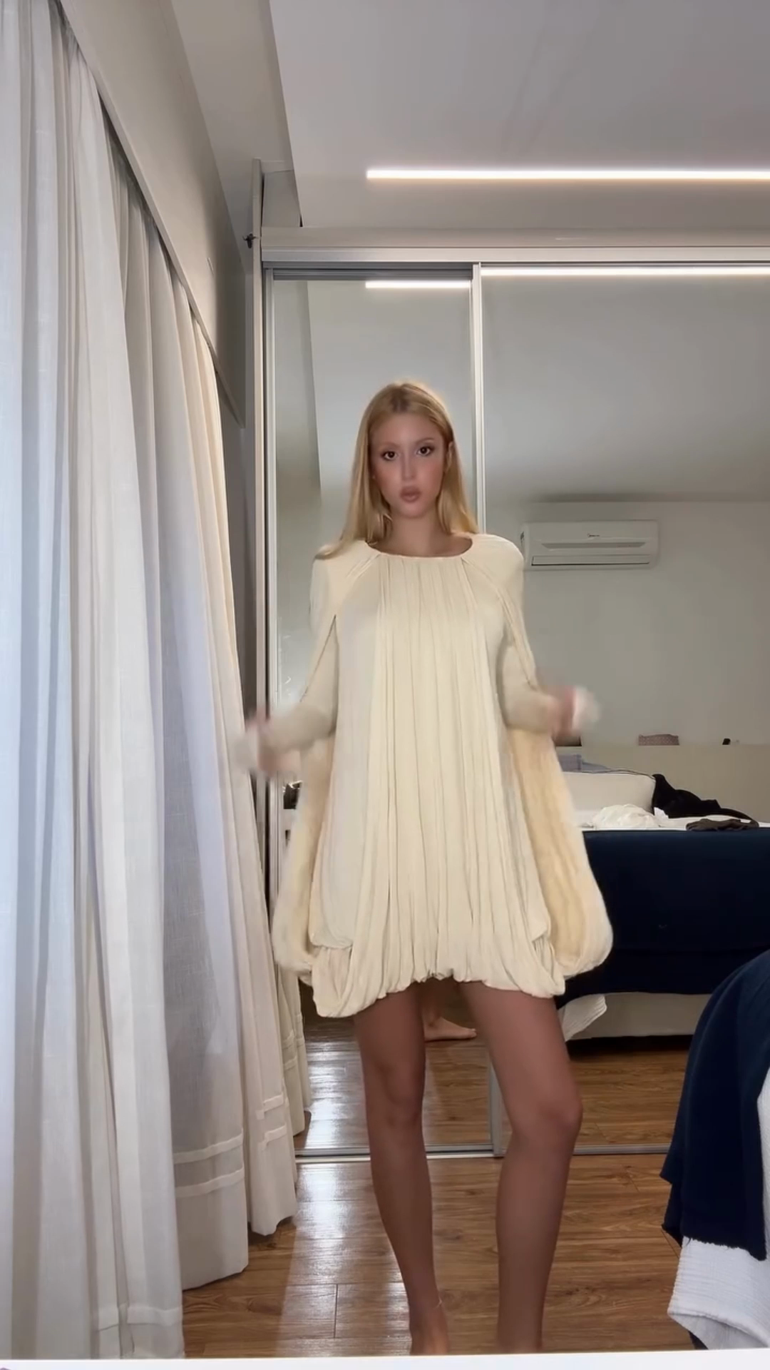 Creamy White Oversized Swing Dress
