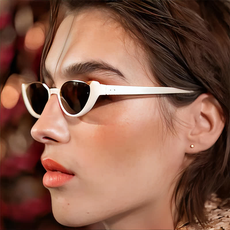 Spykay™ SG60716 Unisex Hipster Semi-Rimless Cat-Eye Sunglasses