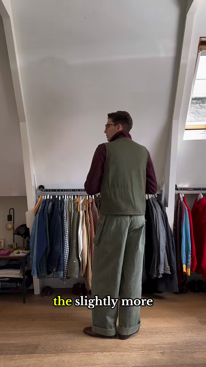 Olive Green Wide - Leg Cargo Pants