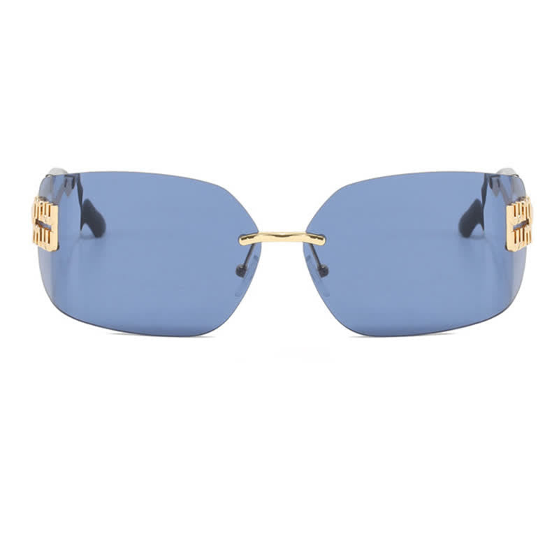 Spykay™ SG60676 Y2K Rectangle Frame Rimless Sunglasses