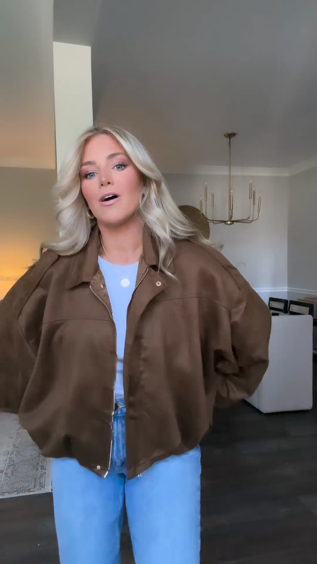 Oversized Brown Suede - Like Jacket