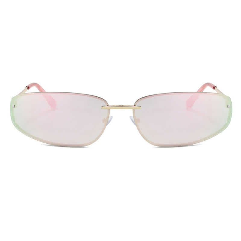 Spykay™ SG60683 Y2K Oval Frame Rimless Sunglasses