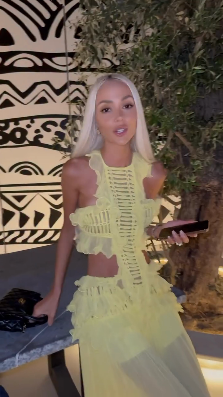Yellow Cut - Out Maxi Dress