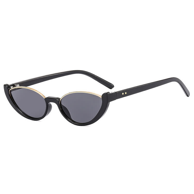 Spykay™ SG60716 Unisex Hipster Semi-Rimless Cat-Eye Sunglasses