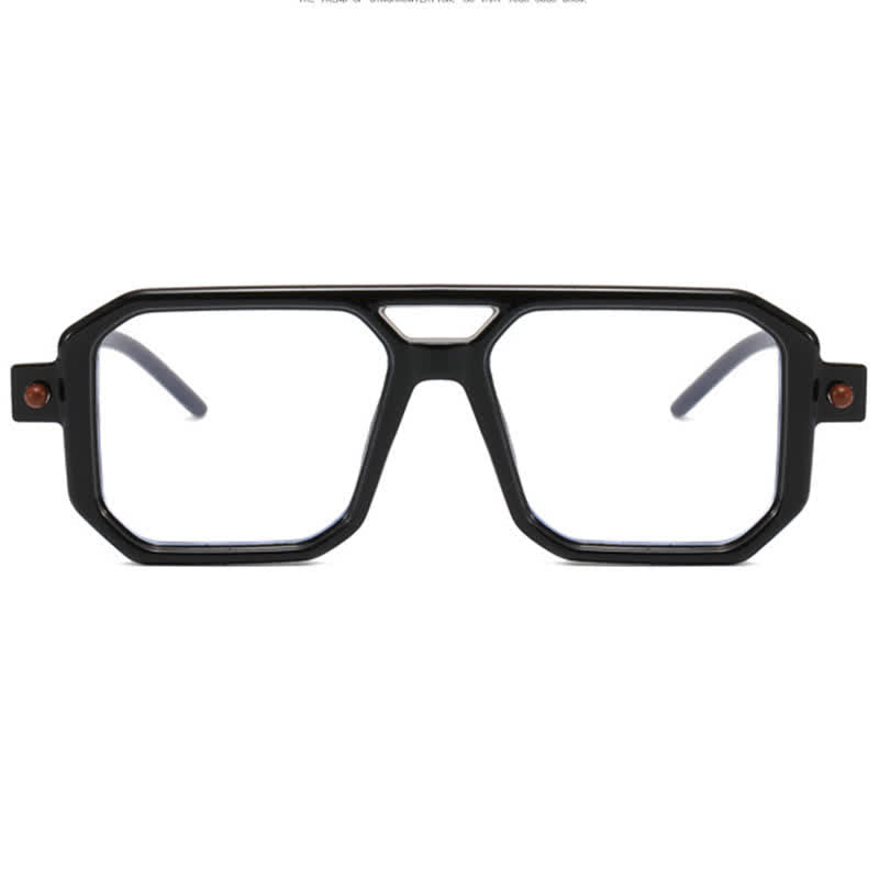 Spykay™ EG26767 Double Bridges Square Frame Glasses