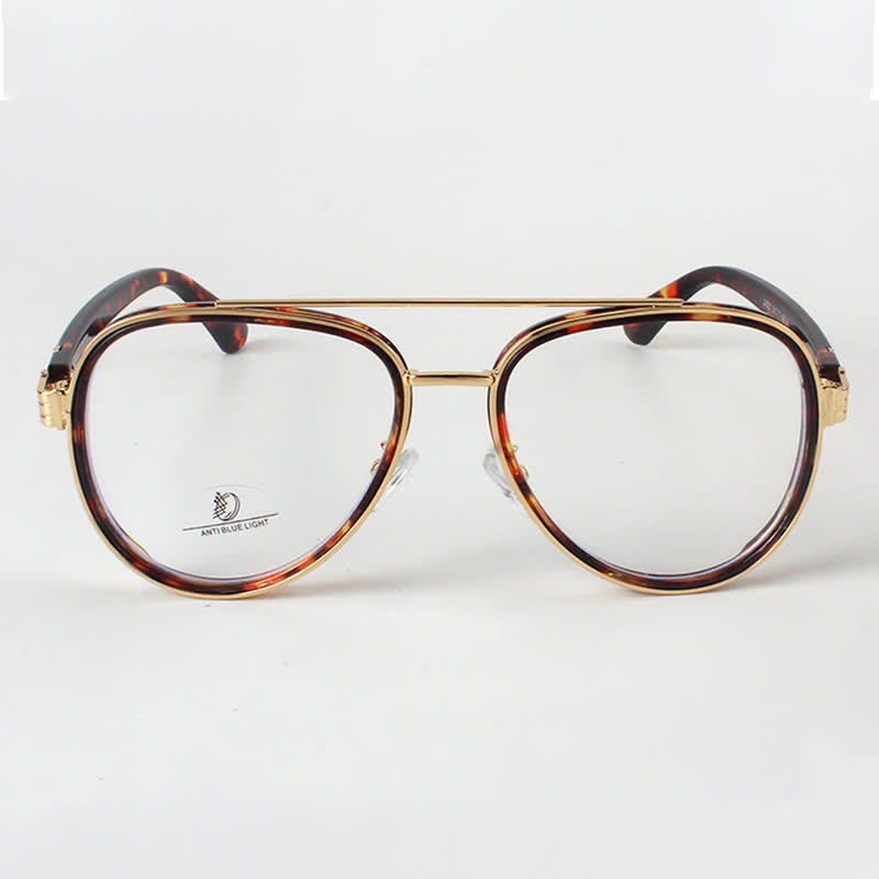 Spykay™ EG26816 Fashion Double Bridges Anti-blue Light Oversized Aviator Glasses