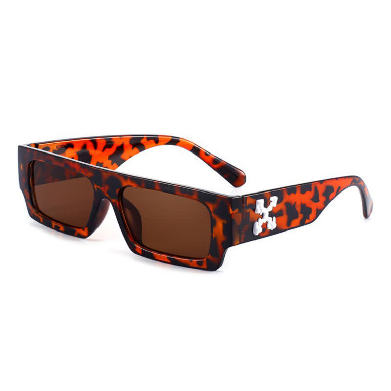 Spykay™ SG60844 Fashion 'X' Design Rectangle Small Frame Sunglasses
