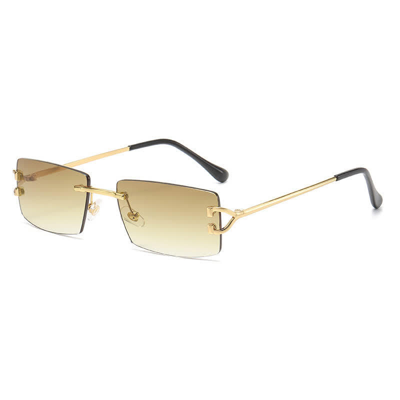Spykay™ SG60922 Rectangle Frame Trendy Rimless Sunglasses