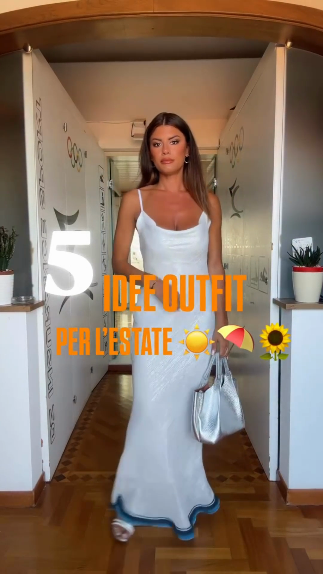 White Spaghetti - Strap Maxi Dress