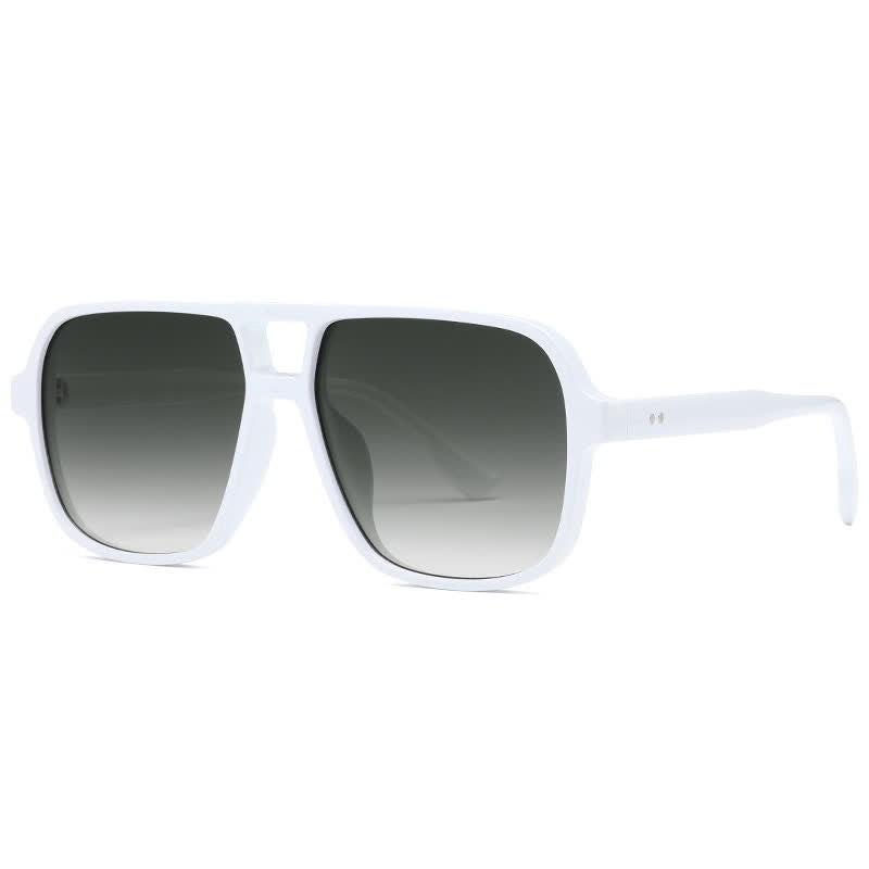 Spykay™ SG60730 Double Bridges Square Frame Vintage Sunglasses