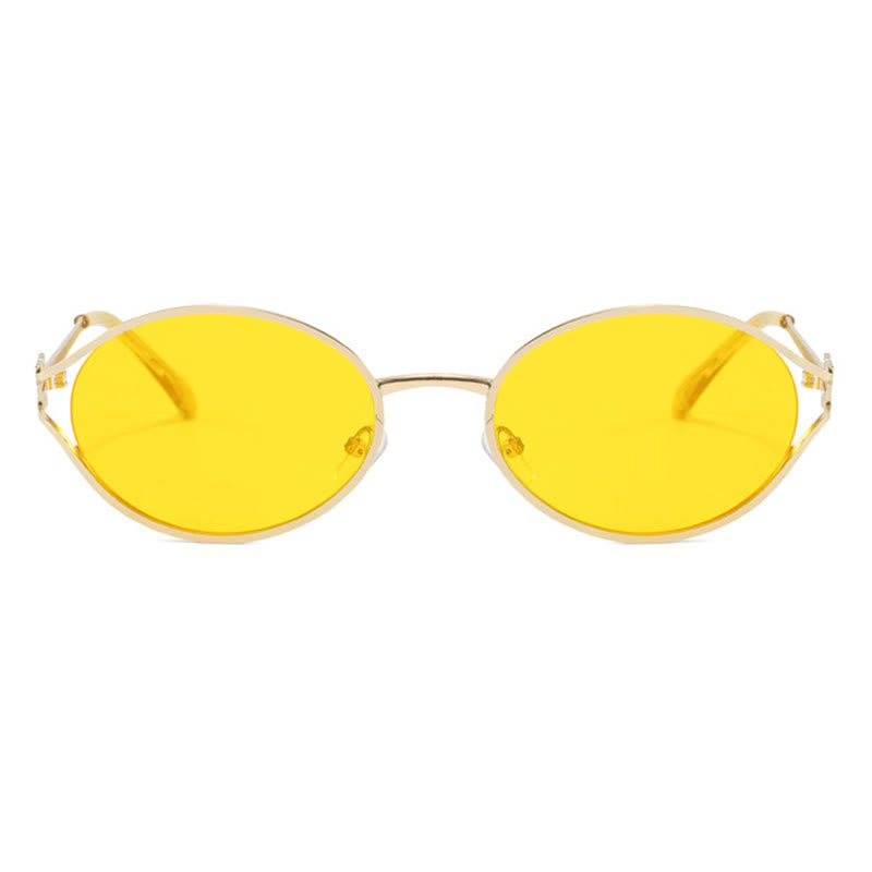 Spykay™ SG60678 Vintage Oval Frame Metal Sunglasses
