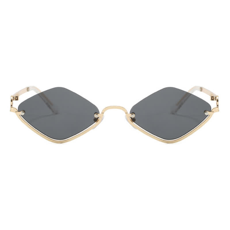 Spykay™ SG60868 Semi-Rimless Rhombus Small Frame Sunglasses