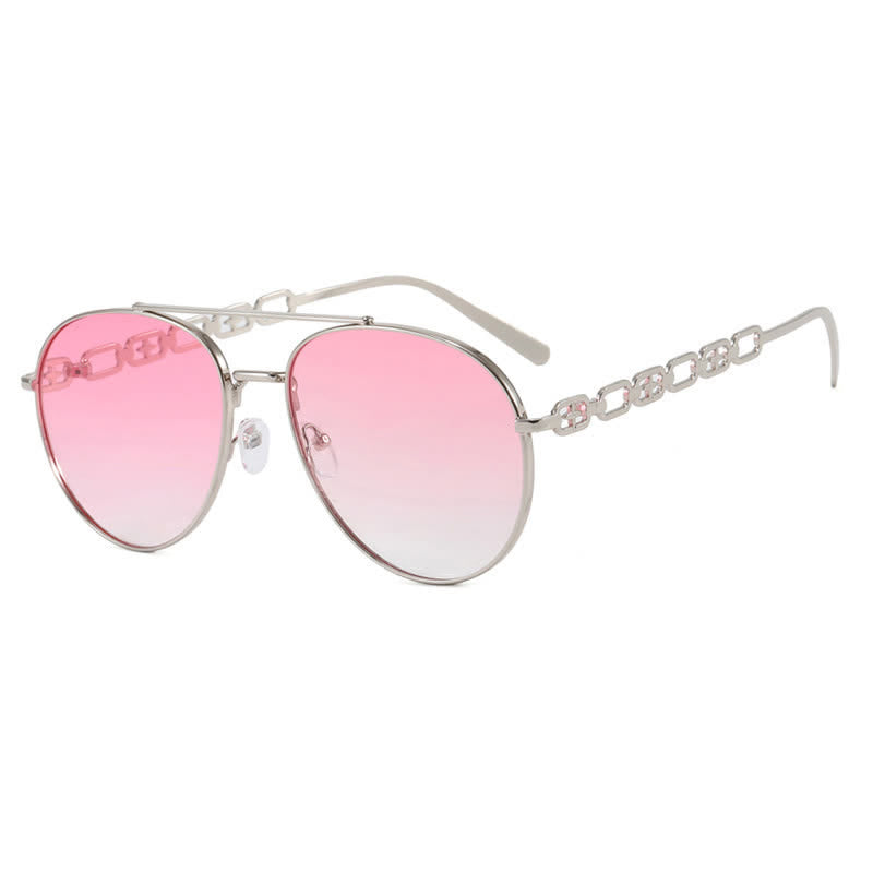 Spykay™ SG60842 Fashion Chain Temples Aviator Sunglasses