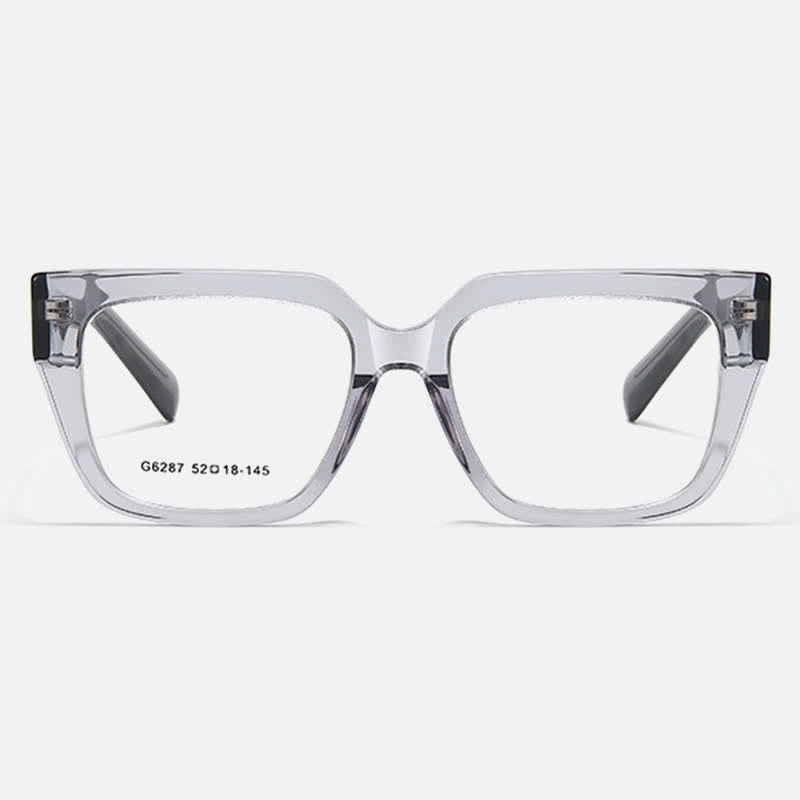 Spykay™ EG26819 Tortoise Shell Pattern Square Frame Simple Anti-blue Light Glasses