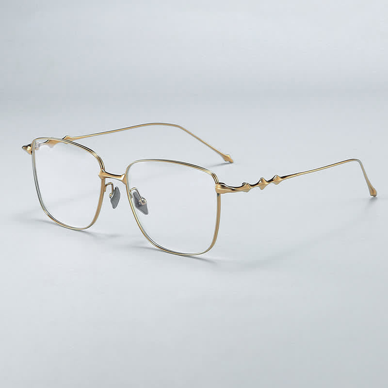 Spykay™ EG26716 Hipster Titanium Square Frame Anti-blue Light Glasses
