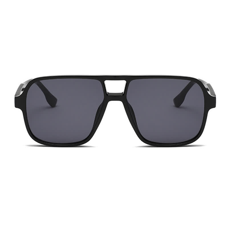 Spykay™ SG60730 Double Bridges Square Frame Vintage Sunglasses