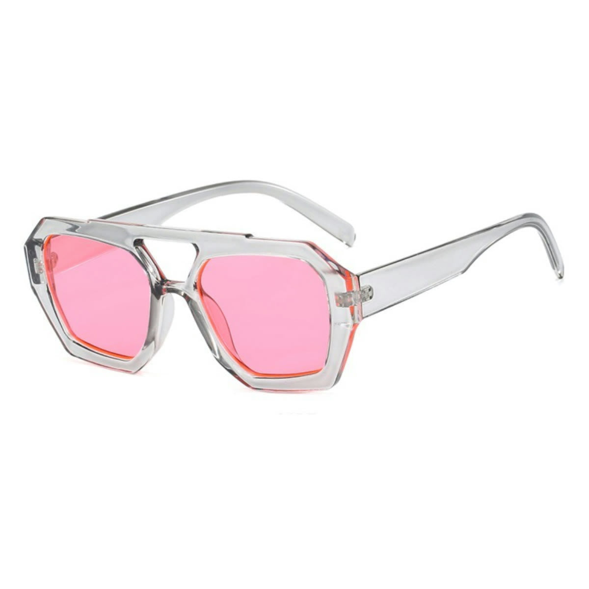 Spykay™ SG1024 Unique Double Bar Irregular Personality Retro Sunglasses