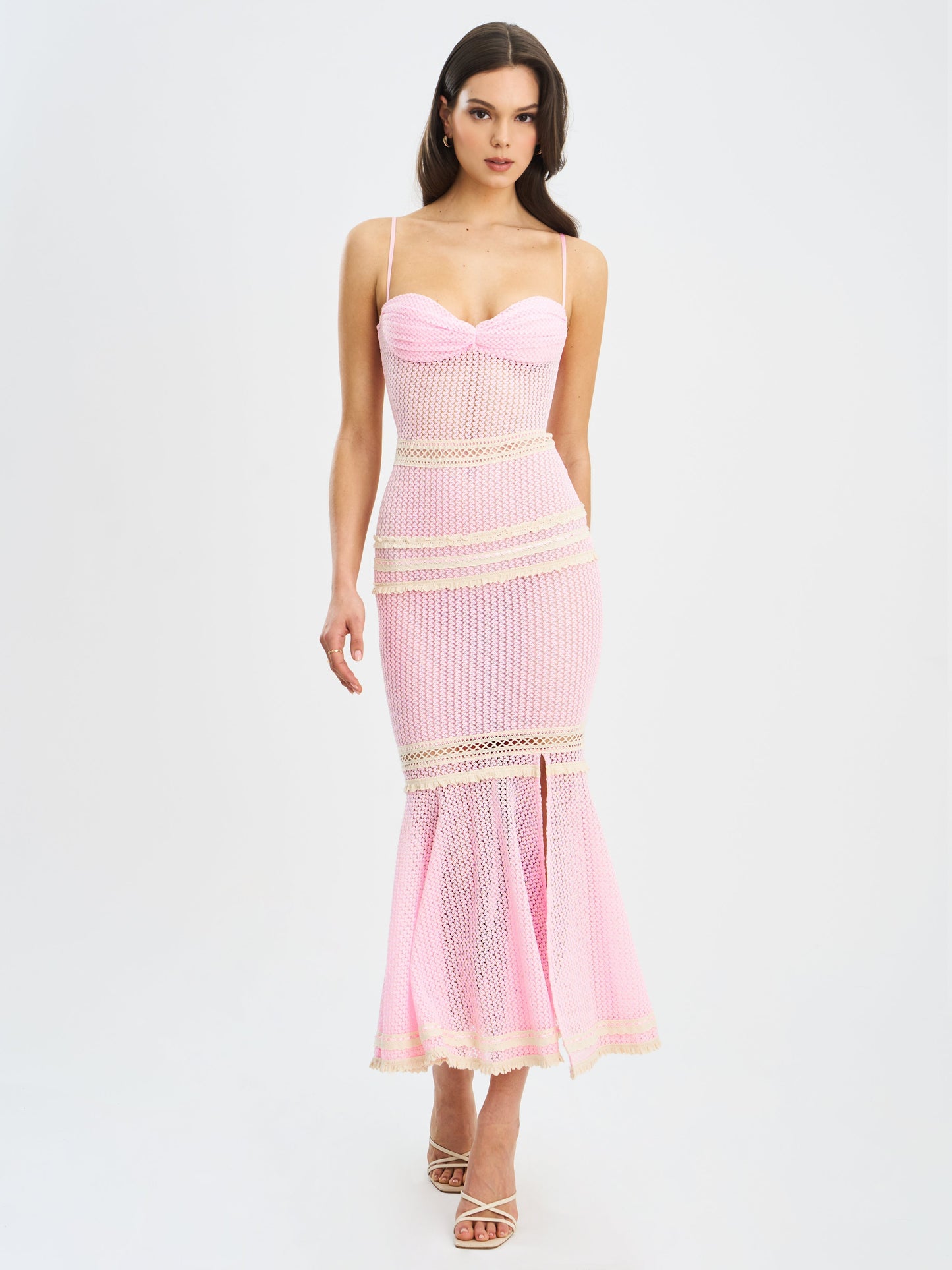 Pink Crochet Mermaid - Style Dress