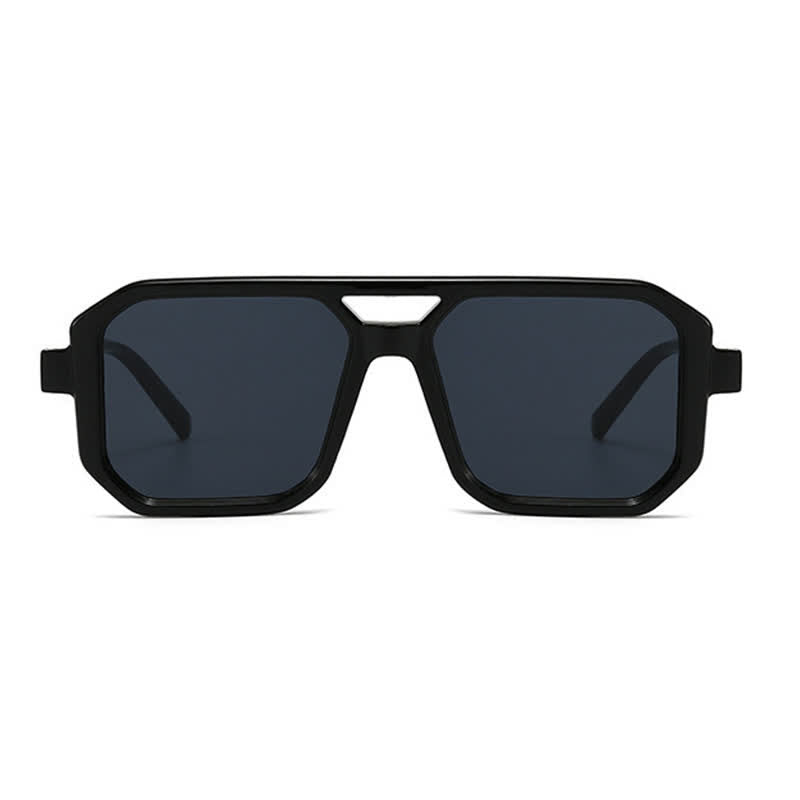Spykay™ SG60742 Double Bridges Geometric Frame Driving Sunglasses