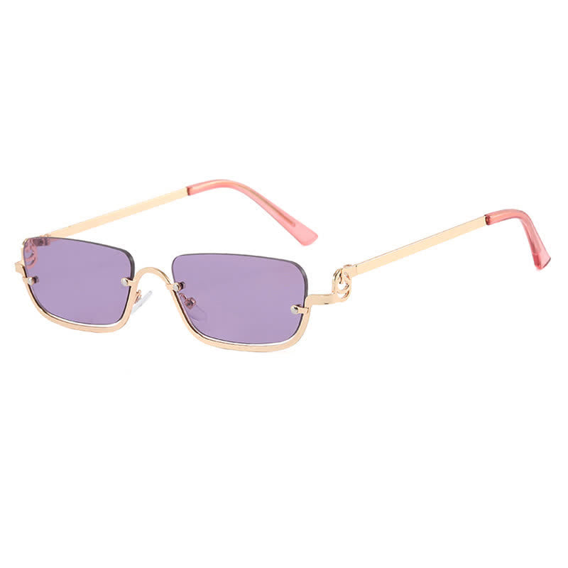 Spykay™ SG60874 Trendy Semi-Rimless Rectangle Frame Sunglasses