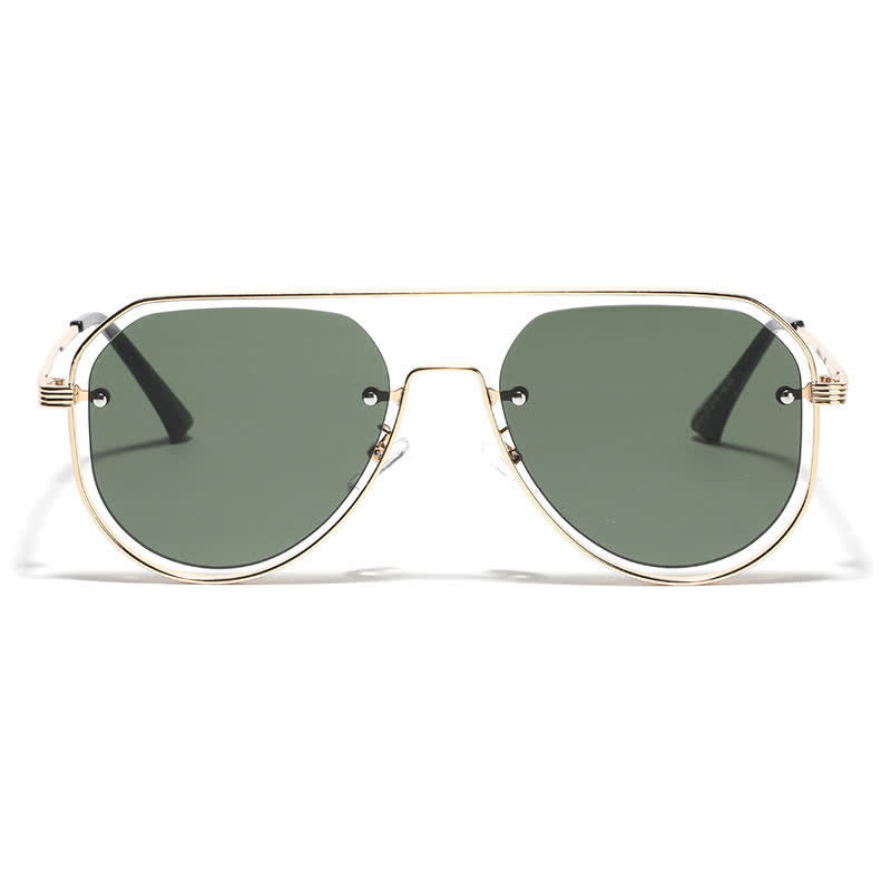 Spykay™ SG60848 Vintage Double Bridges Hollow-out Aviator Sunglasses