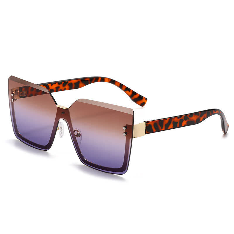 Spykay™ SG60862 Unisex Square Rimless Oversized Sunglasses