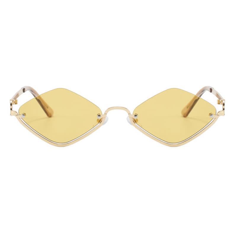 Spykay™ SG60868 Semi-Rimless Rhombus Small Frame Sunglasses