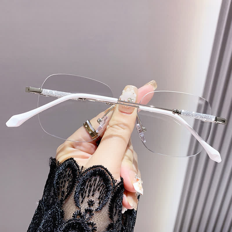 Spykay™ SG60971 Square Frame Rimless Hipster Photochromic Sunglasses