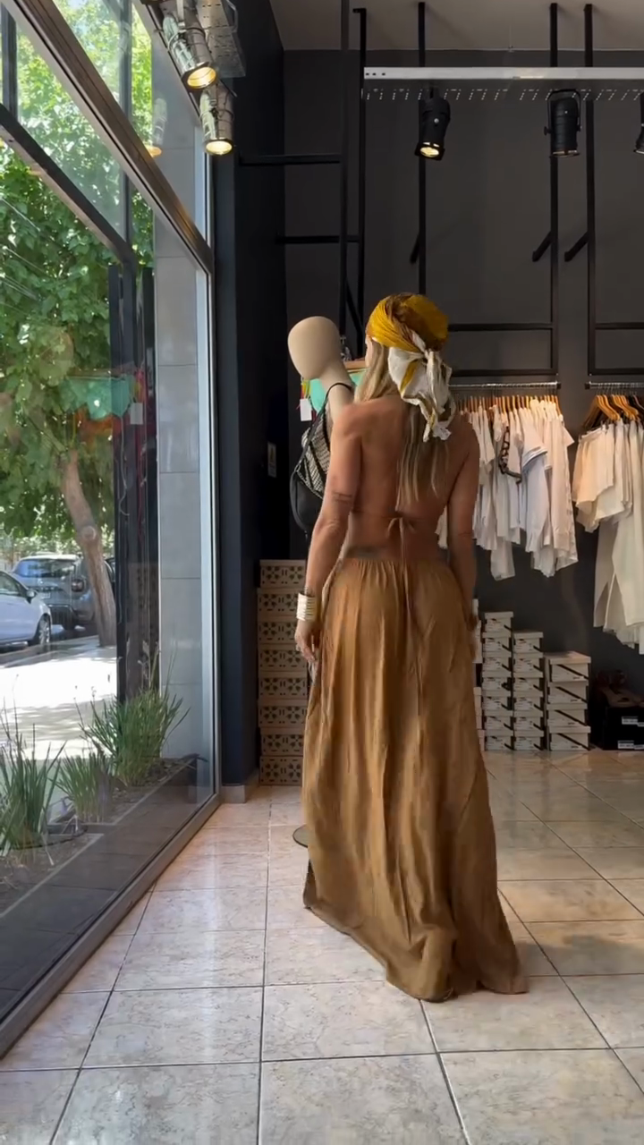 Halter Cut - out Maxi Dress