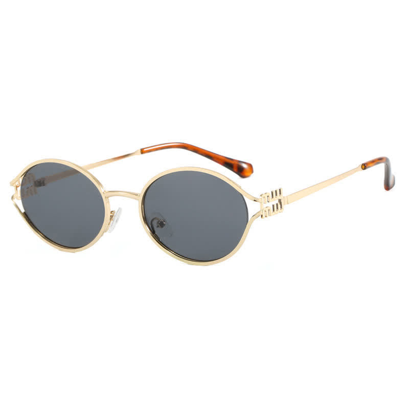 Spykay™ SG60678 Vintage Oval Frame Metal Sunglasses