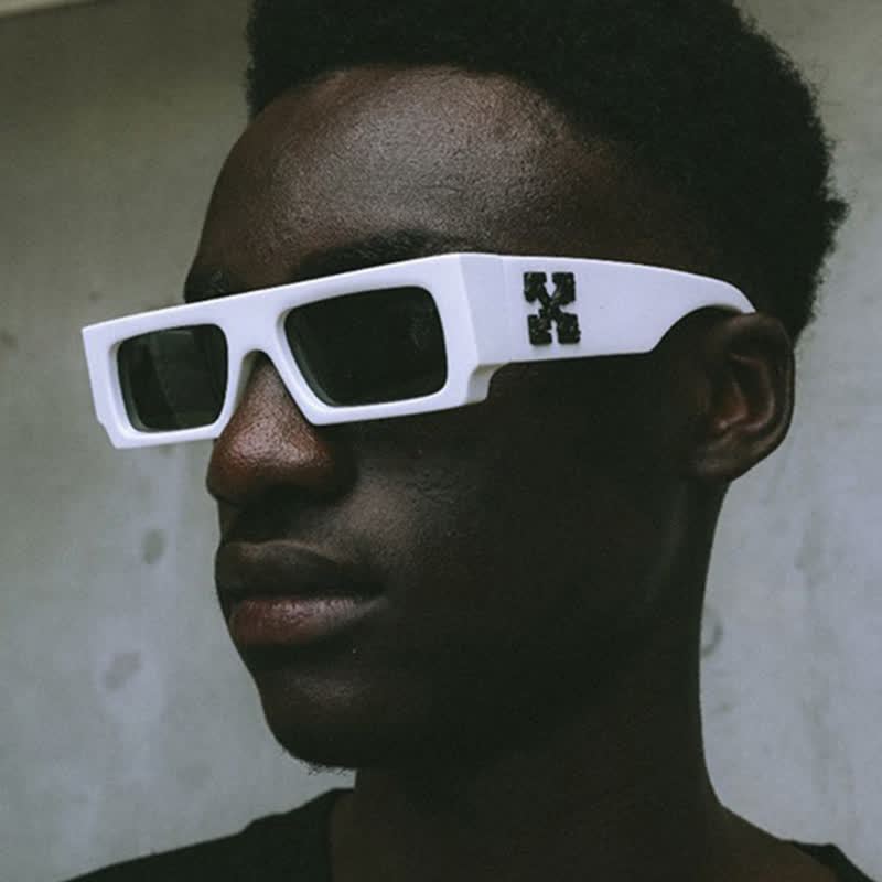 Spykay™ SG60844 Fashion 'X' Design Rectangle Small Frame Sunglasses