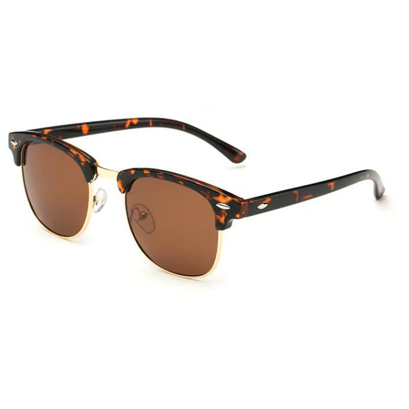 Spykay™ SG60929 Semi-Rimless Polarized Square Frame Browline Sunglasses for Fishing&Driving