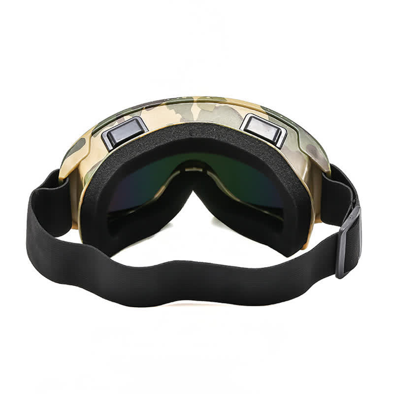 Spykay™ SG61046 Camouflage Print Unisex Windproof Motorcycle Goggle, Ski Goggles For Outdoor Activities