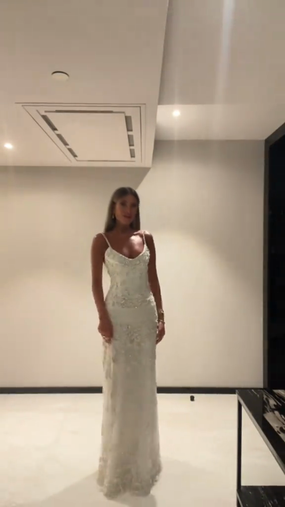 White Embellished Maxi Dress