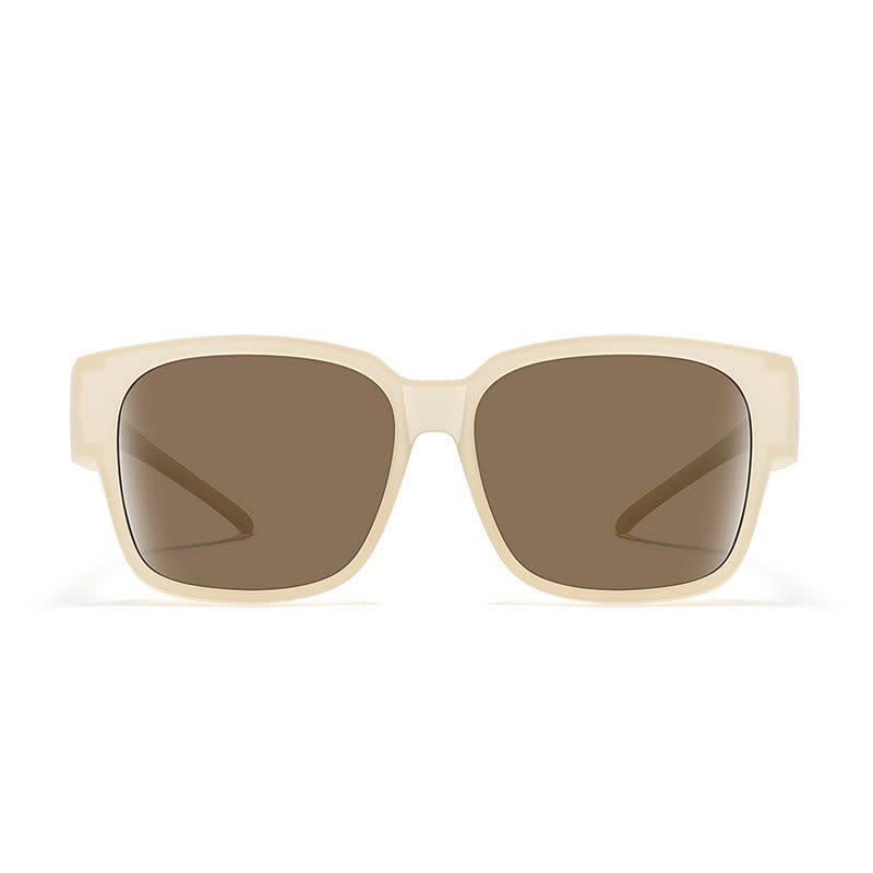 Spykay™ SG60957 Fit Over Glasses Square Frame Polarized Sunglasses for Women Men