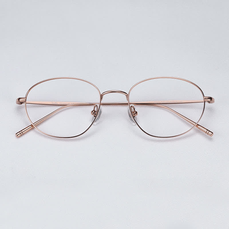 Spykay™ EG26707 Lightweight Titanium Oval Frame Anti-blue Light Glasses For Reading