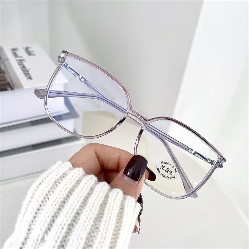 Spykay™ EG1013 Women's TR90 Oval Frame Fashion Minimalist Blue Light Blocking Glasses, Suitable For School