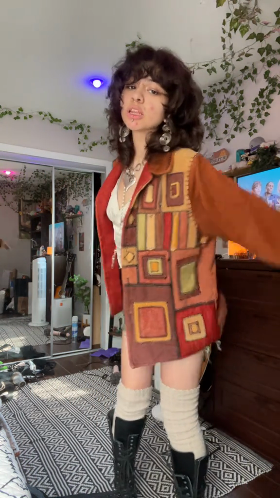 Patchwork Print Jacket