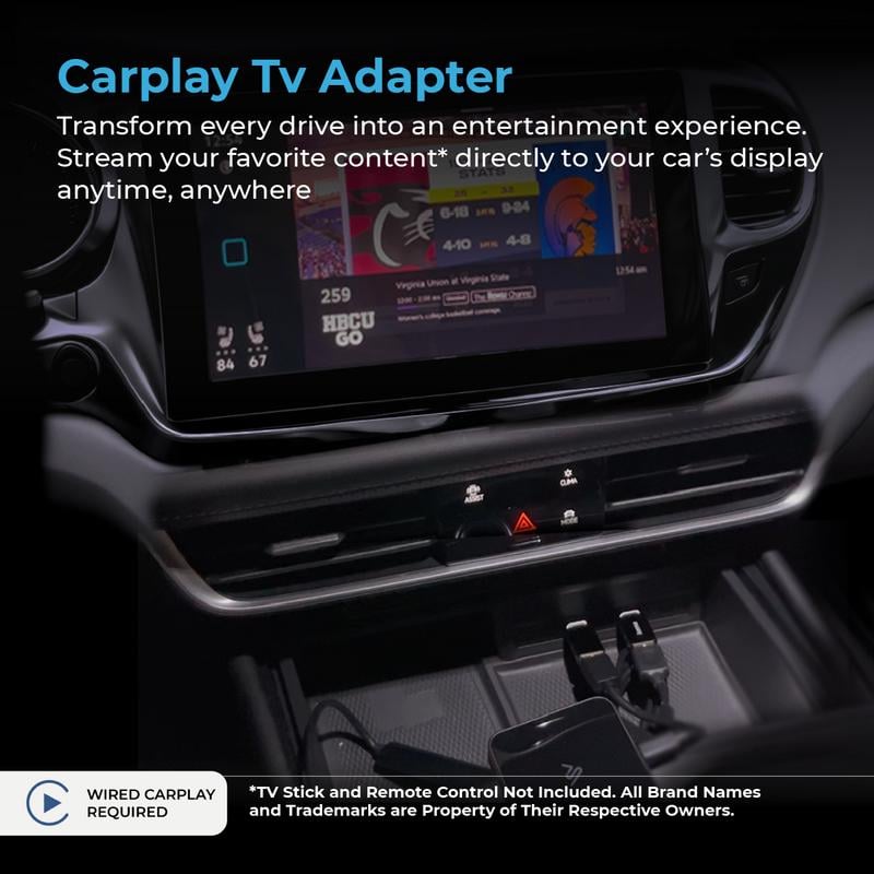 AutoSky TV Adapter + HDMI to USB-C Cable Bundle - Adapter which allows TV Sticks on your vehicle's infotainment system