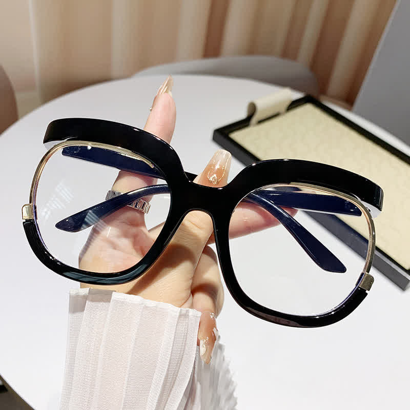 Spykay™ EG26670 Anti-blue Light Round Frames Owl Oversized Eyeglasses