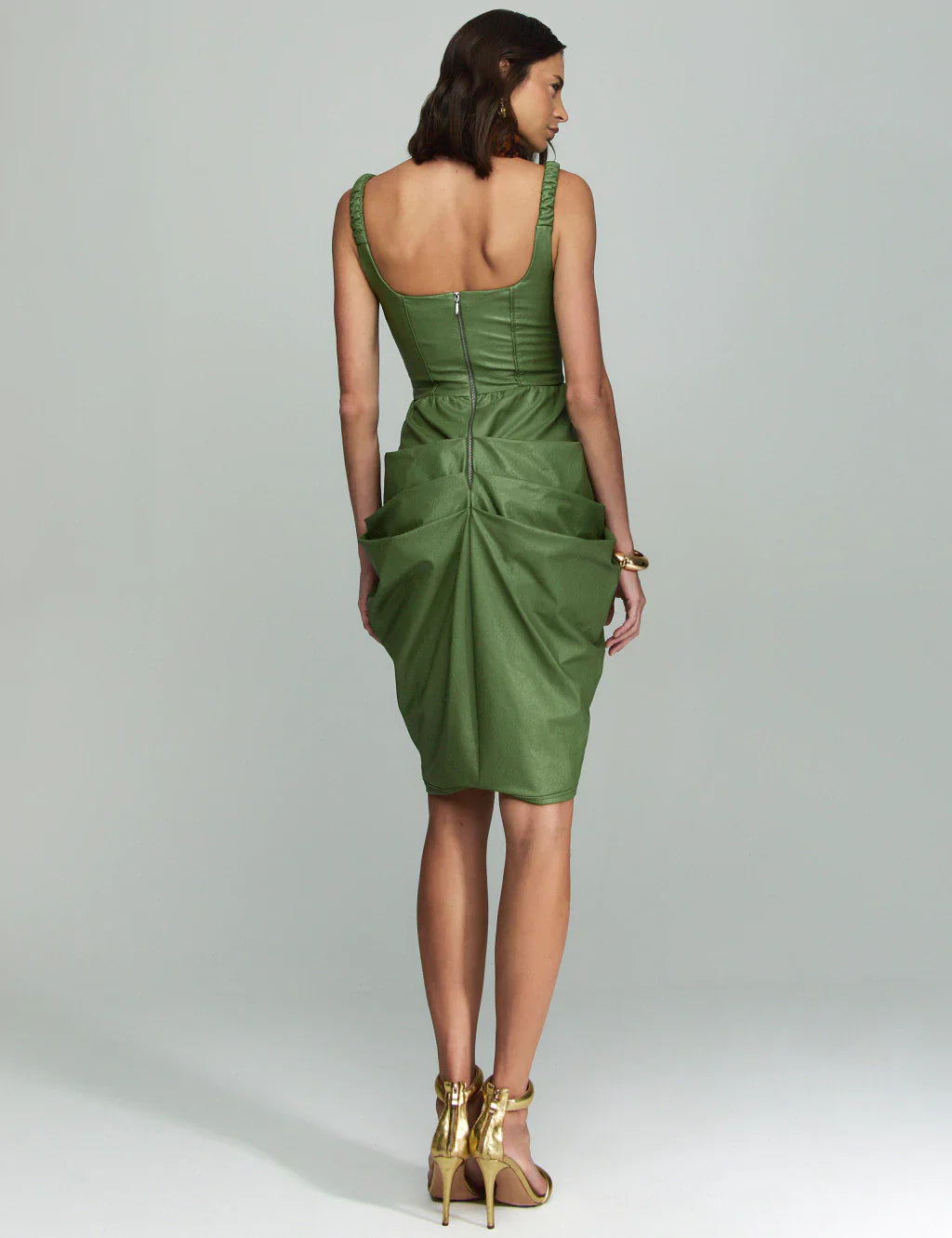 Sleeveless Leather Dress