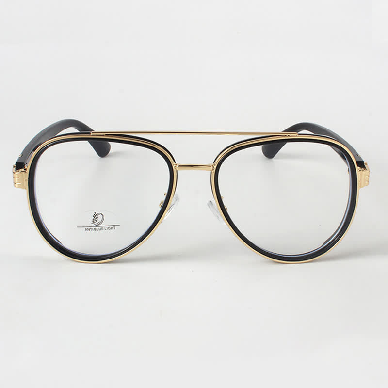 Spykay™ EG26816 Fashion Double Bridges Anti-blue Light Oversized Aviator Glasses