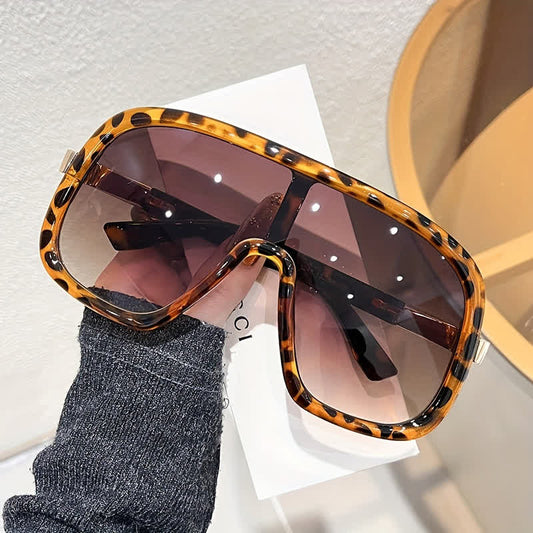 Spykay™ SG60952 Flat Top Double Bridges Oversized Trendy Aviator Sunglasses