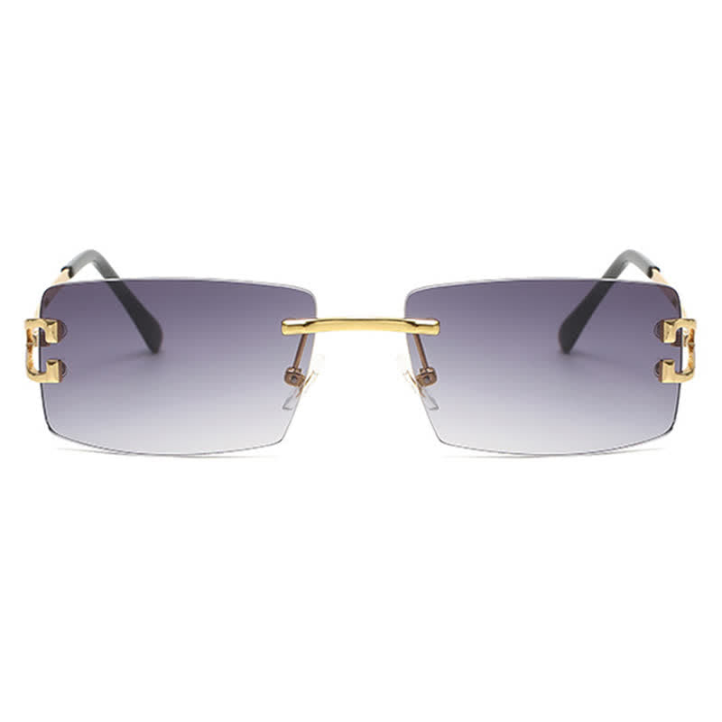 Spykay™ SG60922 Rectangle Frame Trendy Rimless Sunglasses