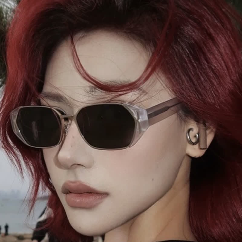Spykay™ SG60805 Geometric Hipster Sunglasses with Nylon Lenses