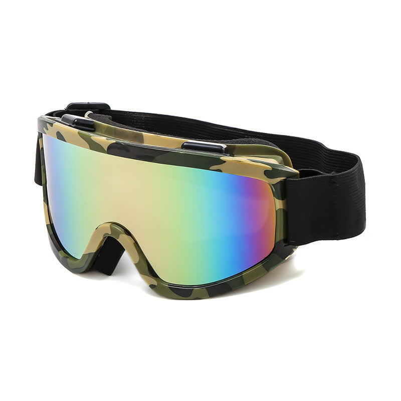 Spykay™ SG61046 Camouflage Print Unisex Windproof Motorcycle Goggle, Ski Goggles For Outdoor Activities