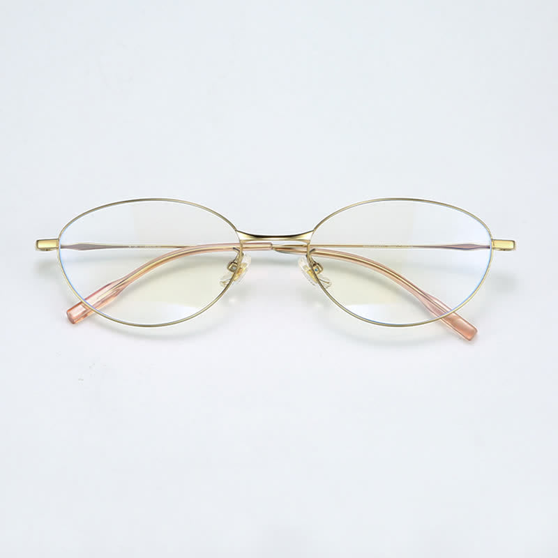 Spykay™ EG26709 Cat-Eye Titanium Frame Hipster Anti-blue Light Glasses