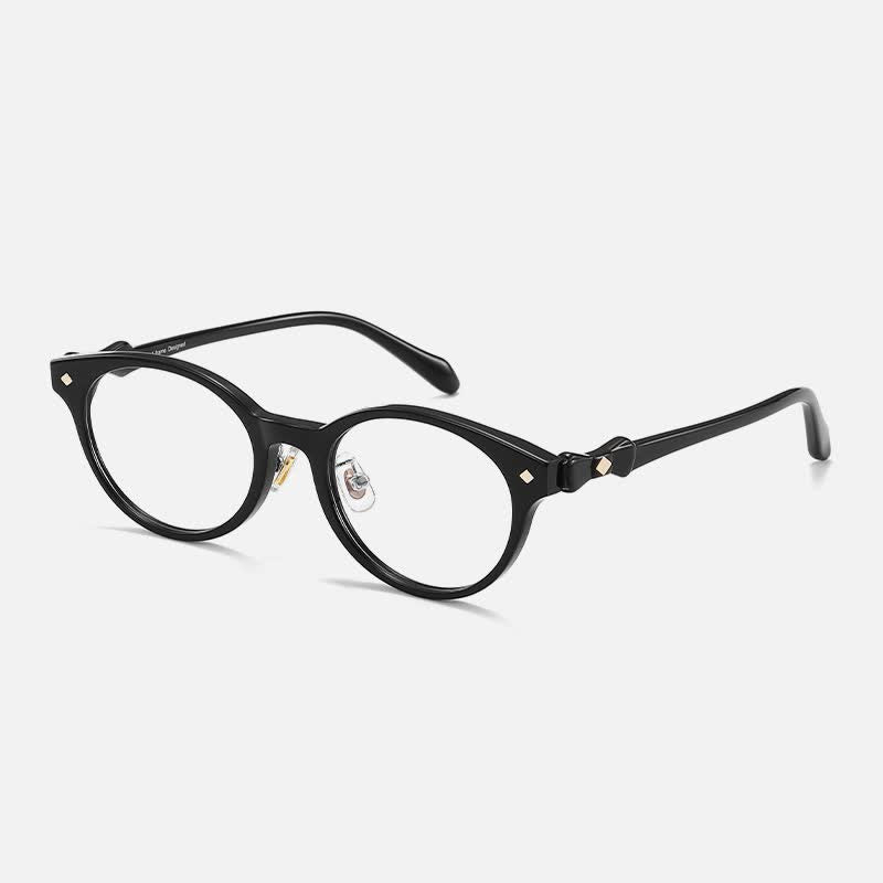Spykay™ EG26700 Oval Frame Bow-Knot Temples Anti-blue Light Glasses For Reading
