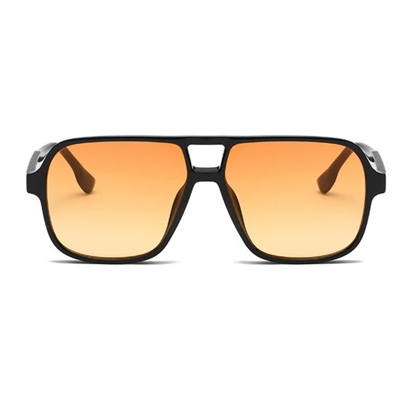 Spykay™ SG60730 Double Bridges Square Frame Vintage Sunglasses